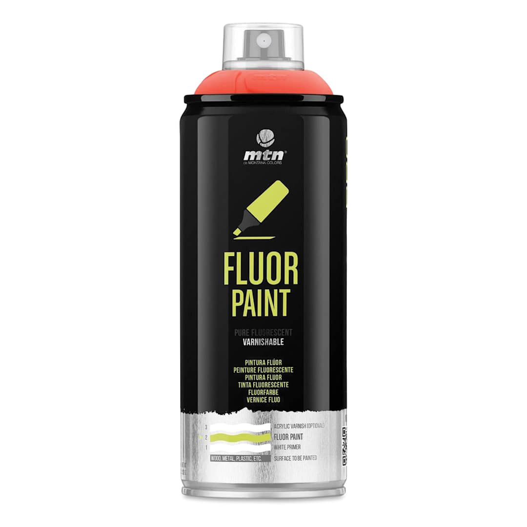 Open in modal - MTN Pro Fluor Spray Paint - Red, 400 ml, Can