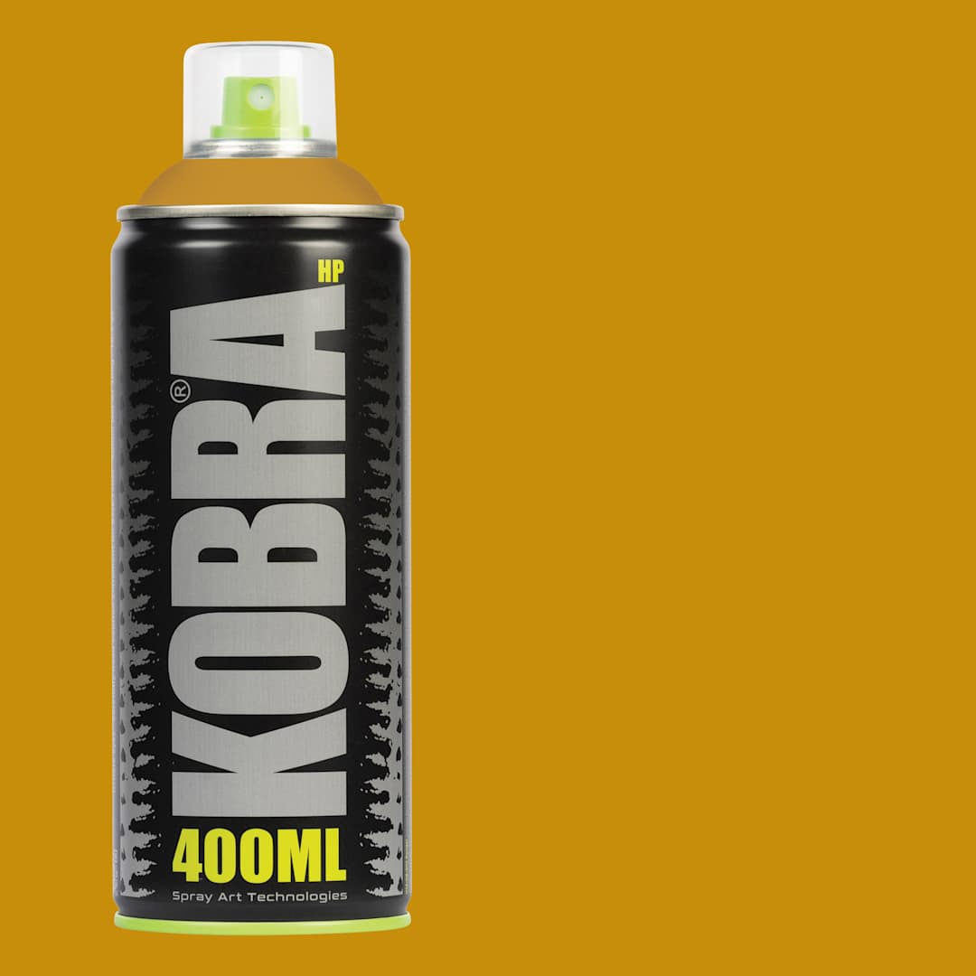 Open in modal - Kobra High Pressure Spray Paint - Ocra, 400 ml, Can with swatch