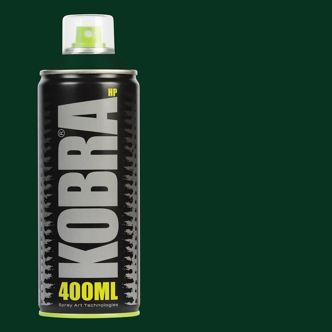 Open in modal - Kobra High Pressure Spray Paint - Black Forest, 400 ml, Can with swatch