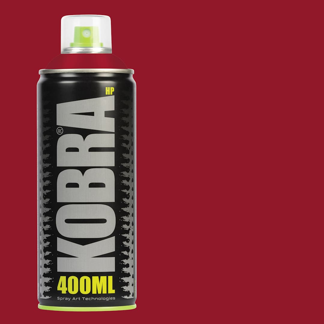 Open in modal - Kobra High Pressure Spray Paint - Red Hot, 400 ml, Can with swatch