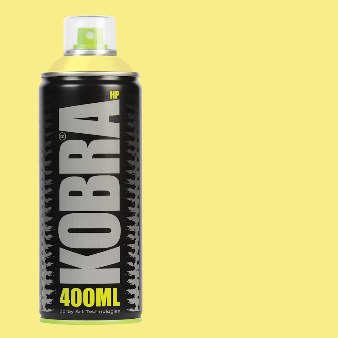 Open in modal - Kobra High Pressure Spray Paint - Yellow, 400 ml, Can with swatch
