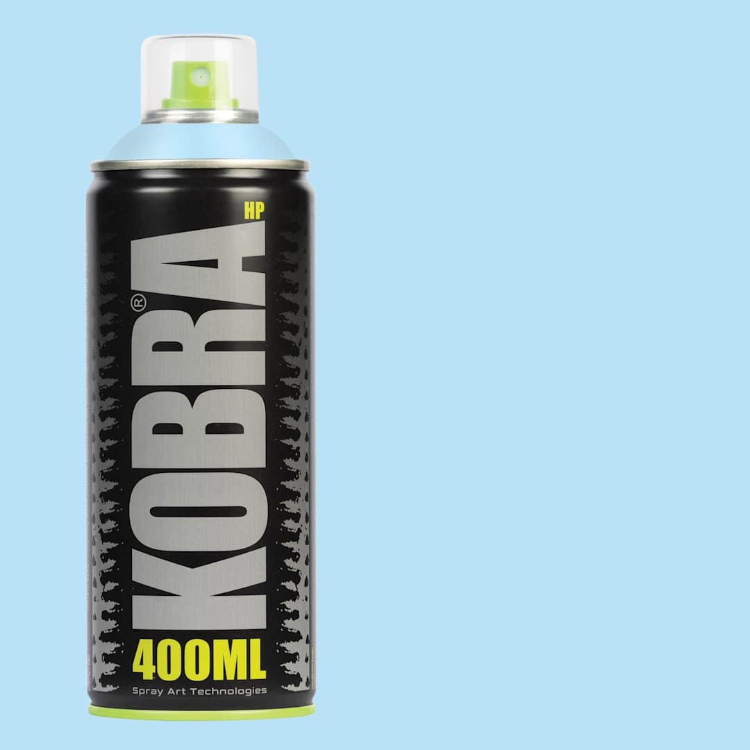 Open in modal - Kobra High Pressure Spray Paint - Light Blue, 400 ml, Can with swatch