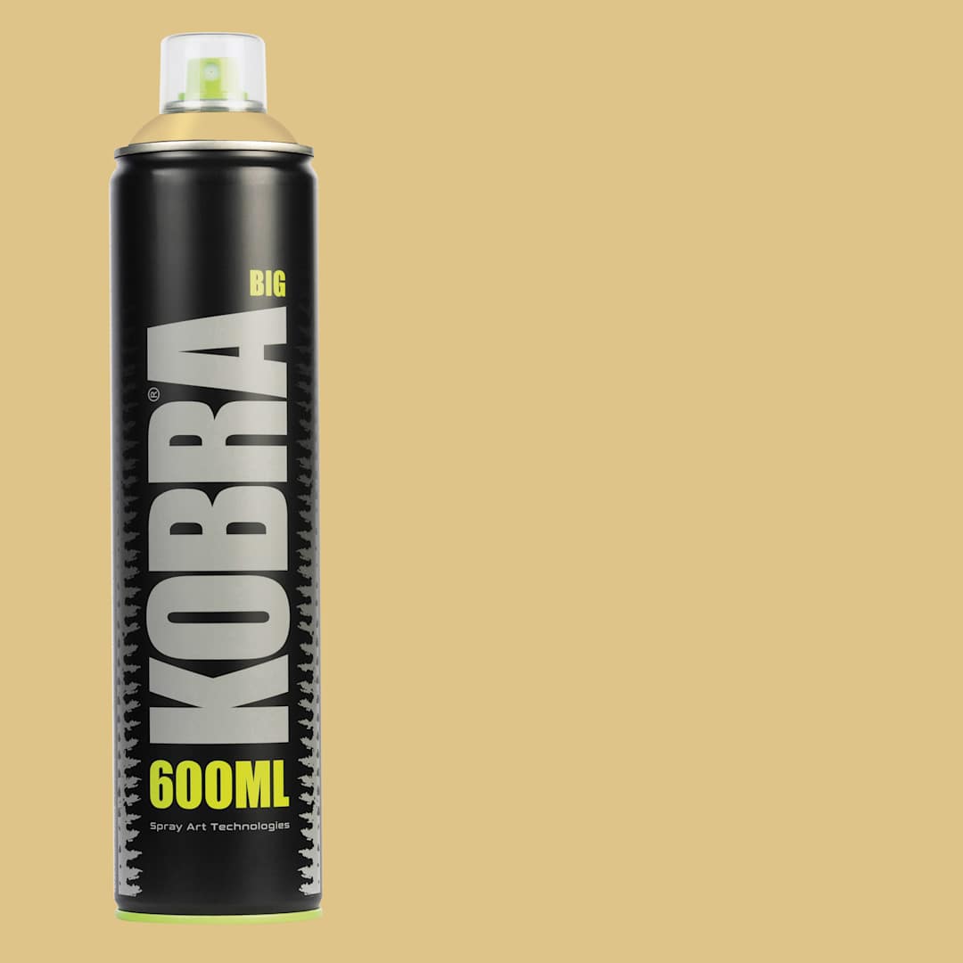 Open in modal - Kobra High Pressure Spray Paint - Gold, 600 ml, Can with swatch