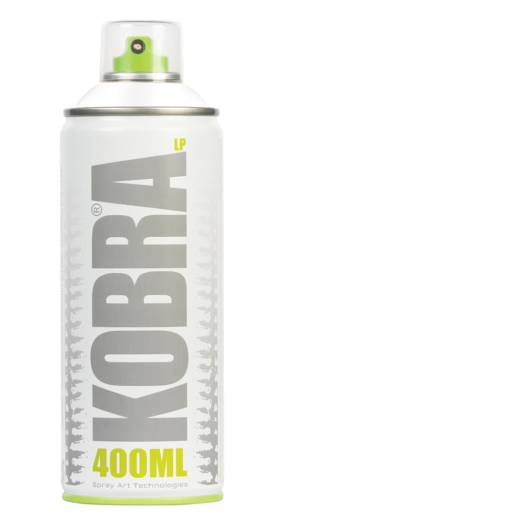 Open in modal - Kobra Low Pressure Spray Paint - Dribble White, 400 ml, Can with swatch
