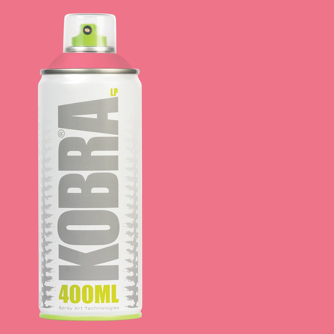 Open in modal - Kobra Low Pressure Spray Paint - Light Red, 400 ml, Can with swatch