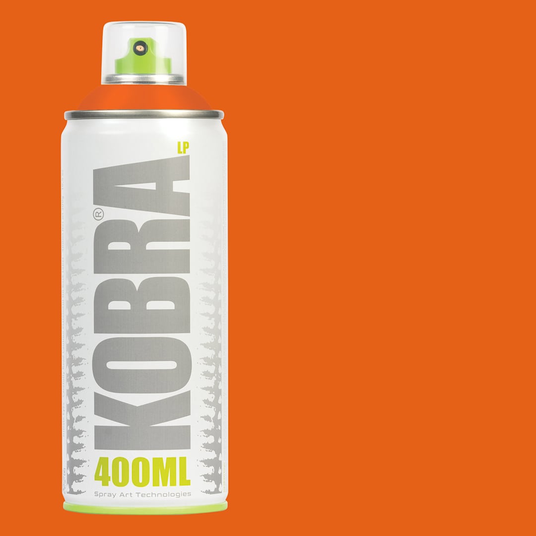 Open in modal - Kobra Low Pressure Spray Paint - Orango, 400 ml, Can with swatch