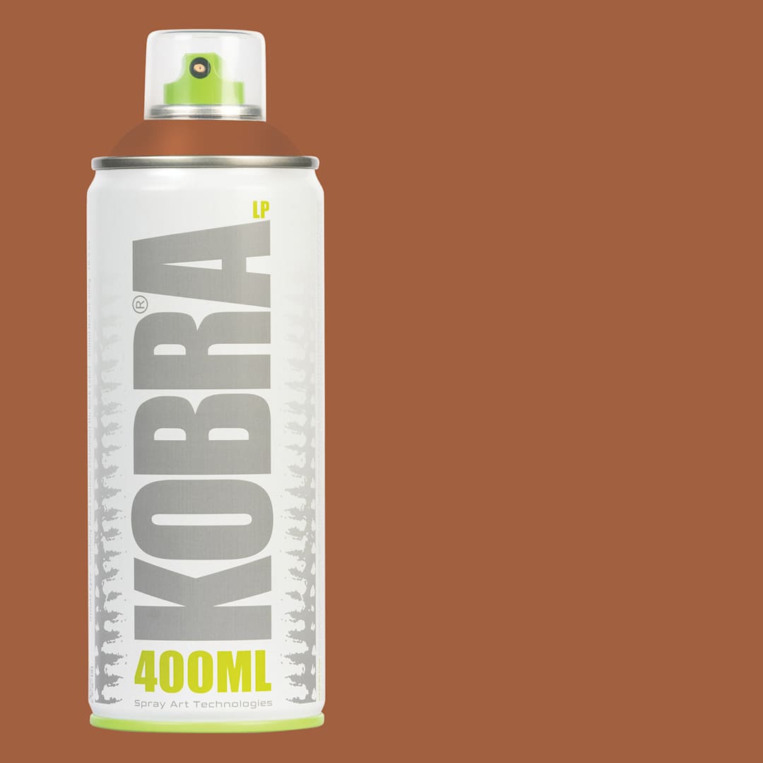 Open in modal - Kobra Low Pressure Spray Paint - Chocolate, 400 ml, Can with swatch
