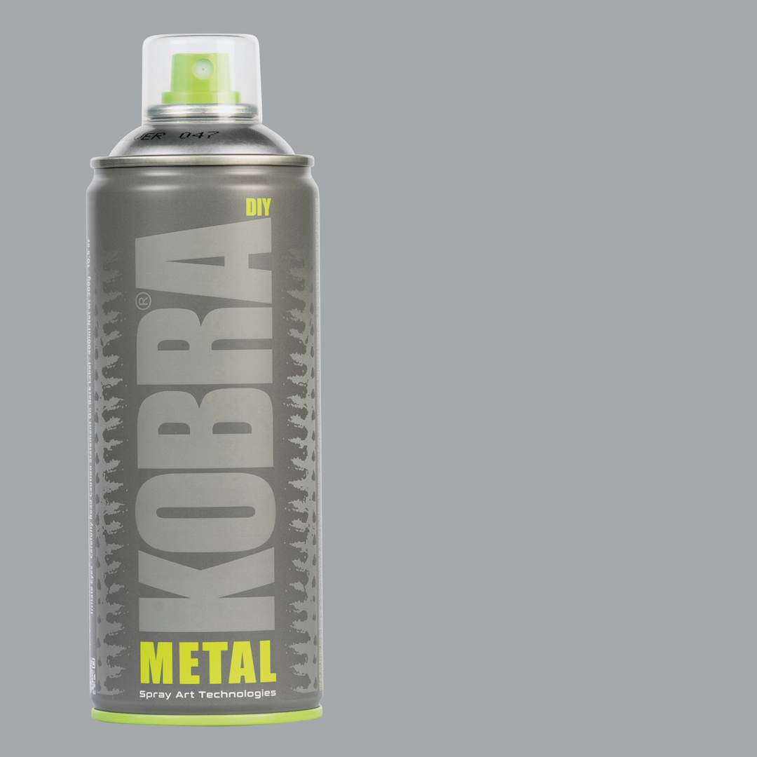 Open in modal - Kobra DIY Spray Paint - Silver, 400 ml, Can with swatch