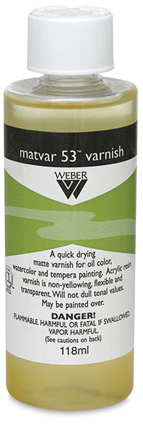 Open in modal - Weber Matvar 53 Varnish - Front of 4 oz Bottle
