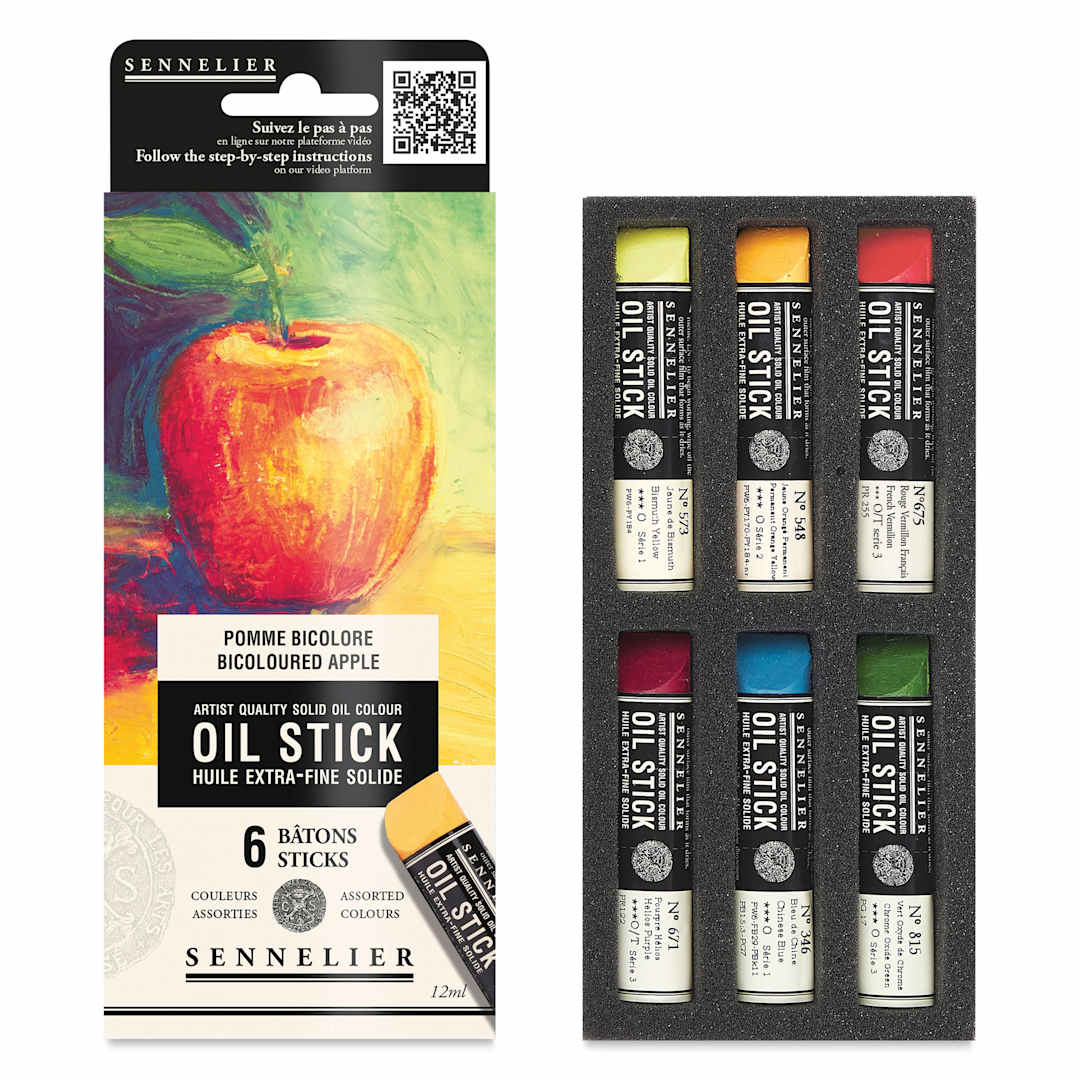 Open in modal - Sennelier Artists' Oil Sticks - Set of 6, Still Life