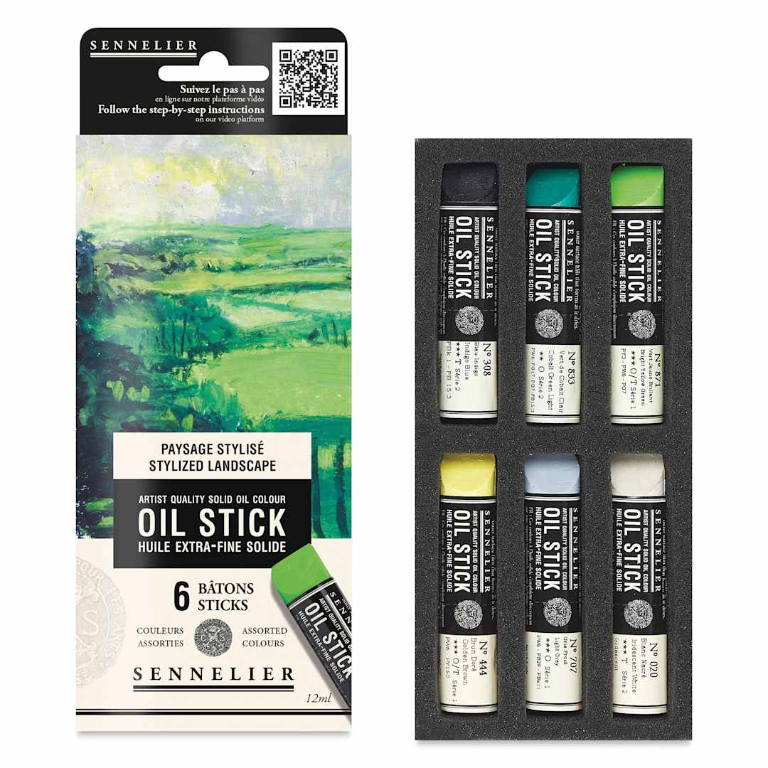 Open in modal - Sennelier Artists' Oil Sticks - Set of 6, Landscape