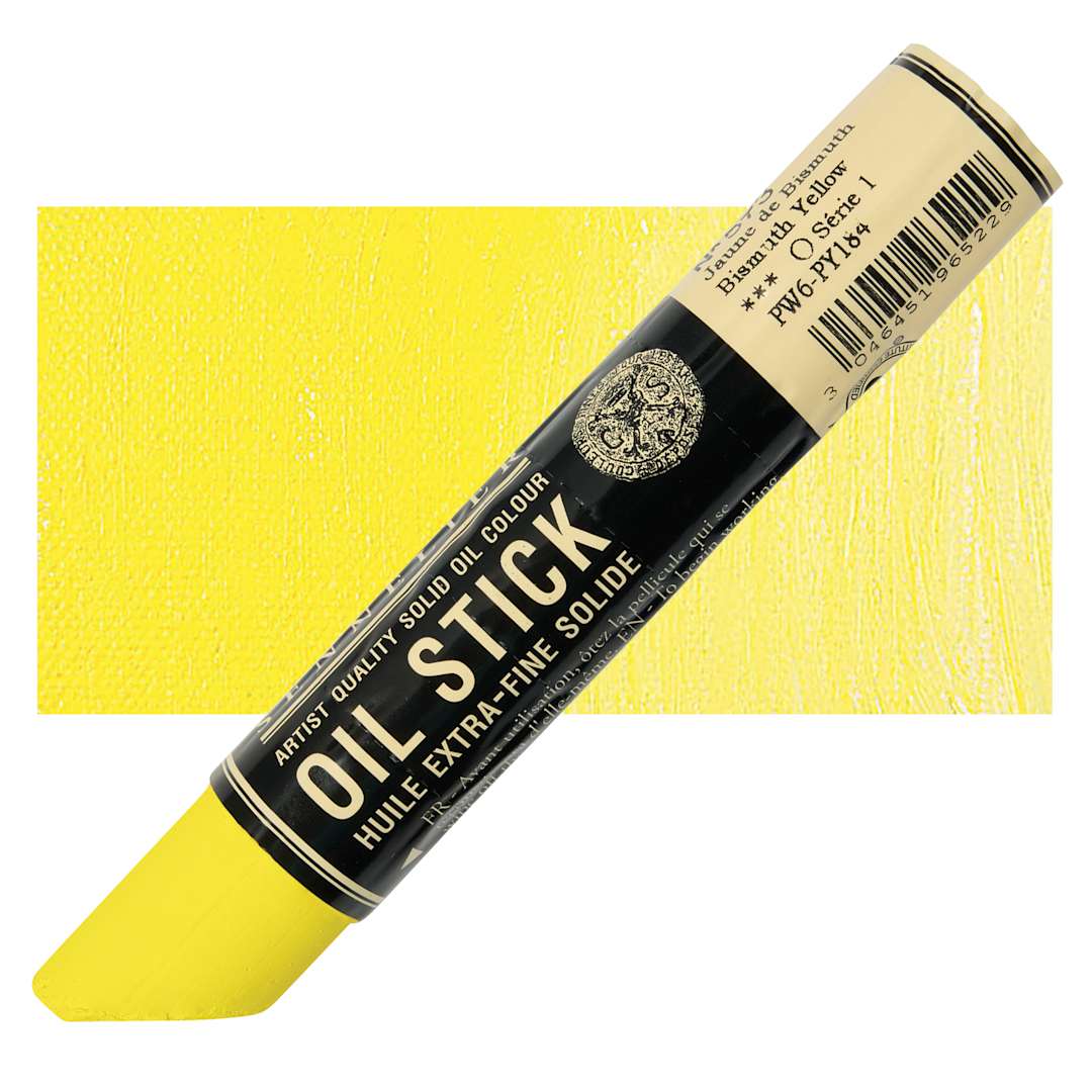 Open in modal - Sennelier Artists' Oil Stick - Bismuth Yellow stick and swatch