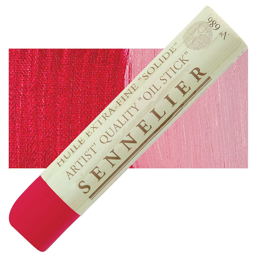 Open in modal - Sennelier Artists' Oil Stick - Primary Red, 96 ml stick and swatch