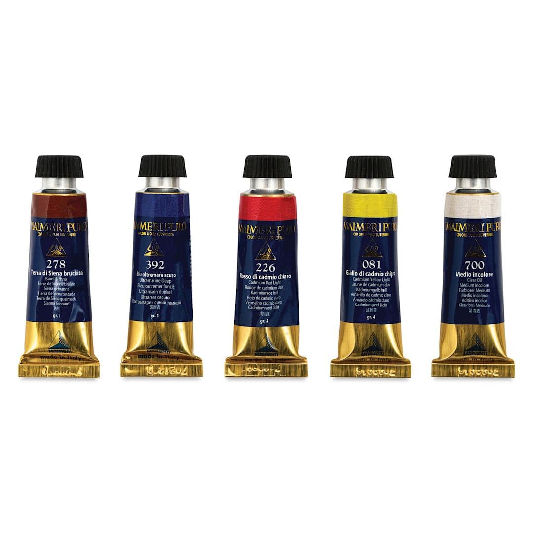 Open in modal - Maimeri Puro Oil Colors - Set of 5, 15 ml