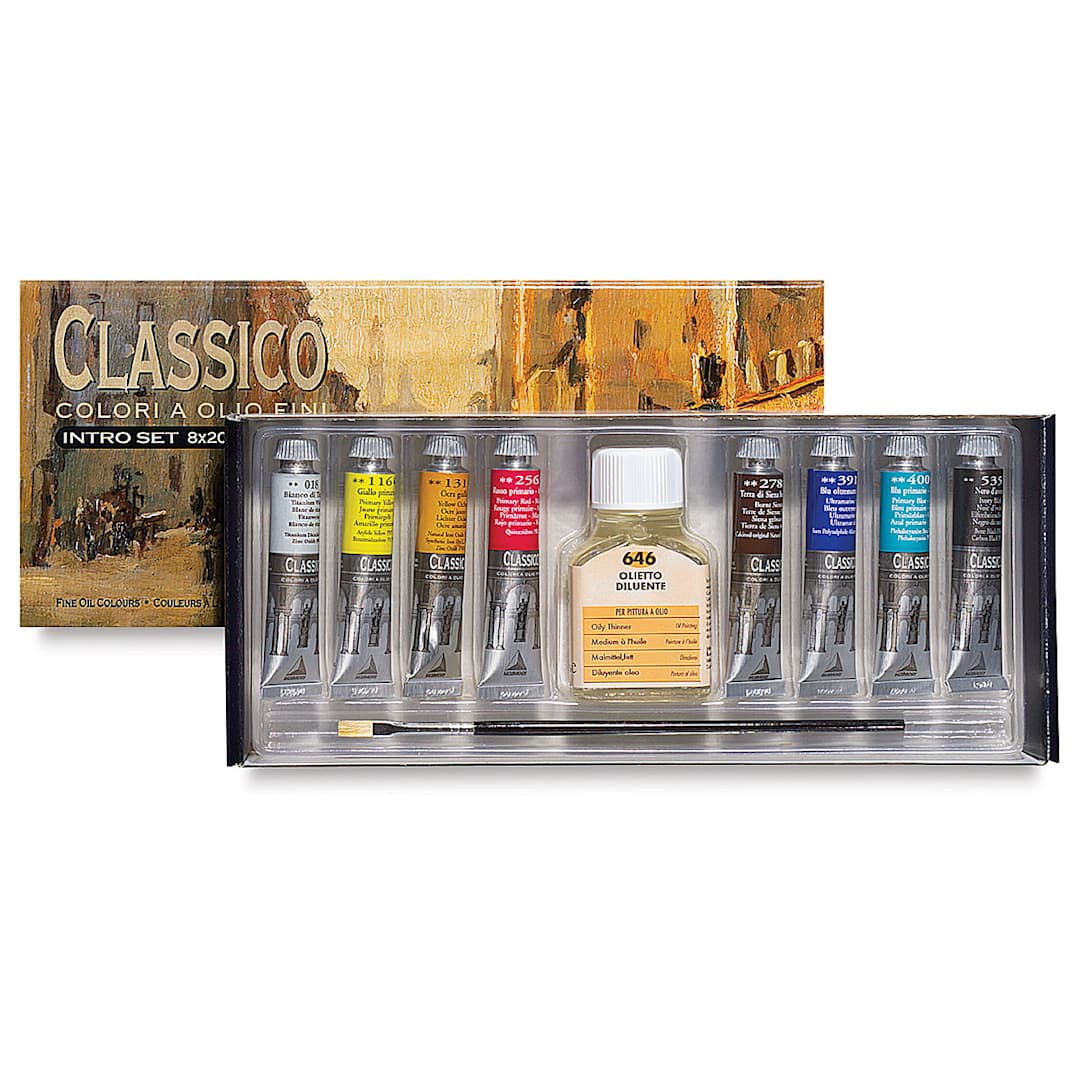 Open in modal - Maimeri Classico Oil Colors - Set of 8, Intro Set, 20 ml Tubes