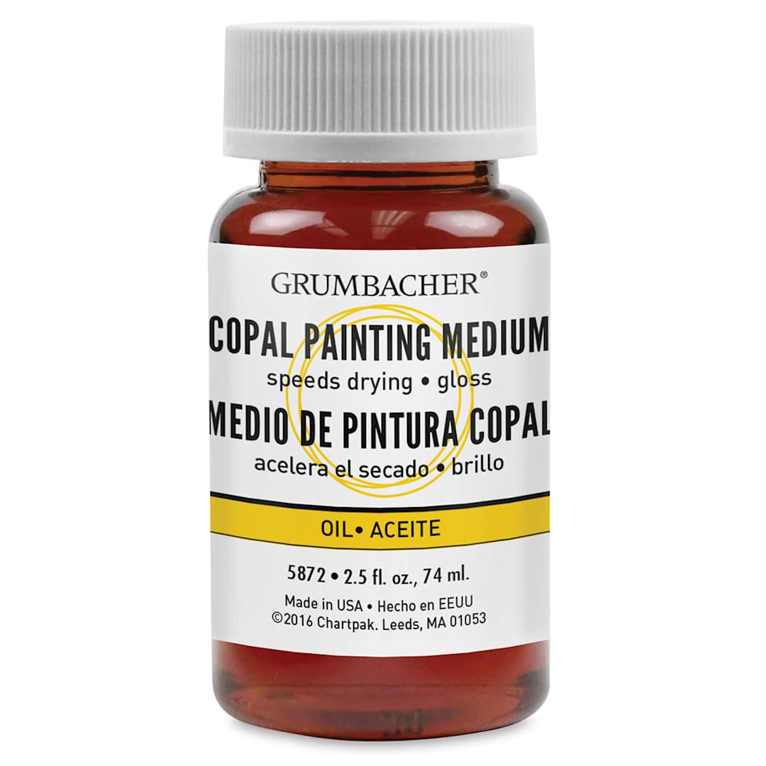 Open in modal - Grumbacher Copal Painting Medium - Front of 2.5 oz bottle