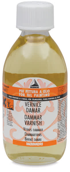 Open in modal - Maimeri Dammar Varnish - Front view of 250 ml bottle

