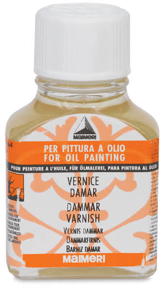 Open in modal - Maimeri Dammar Varnish - Front view of 75 ml bottle
