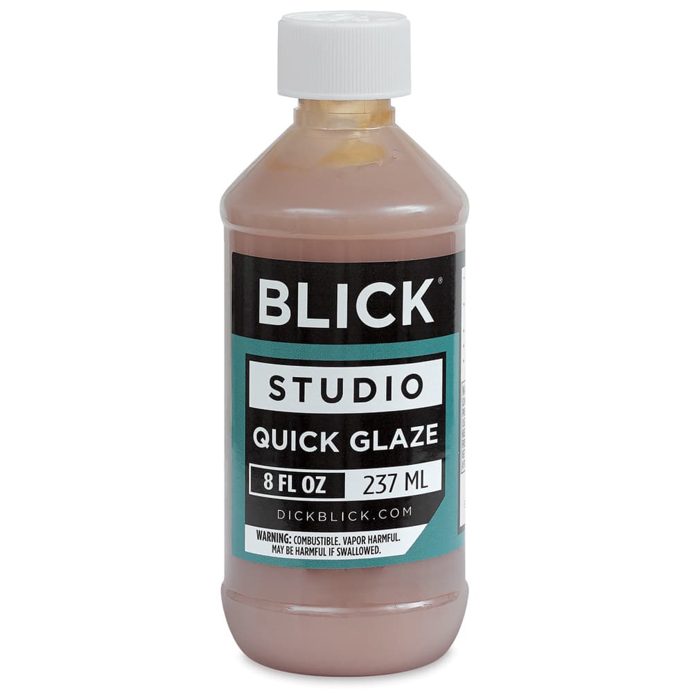 Open in modal - Blick Studio Quick Glaze - Front view of 8 oz bottle