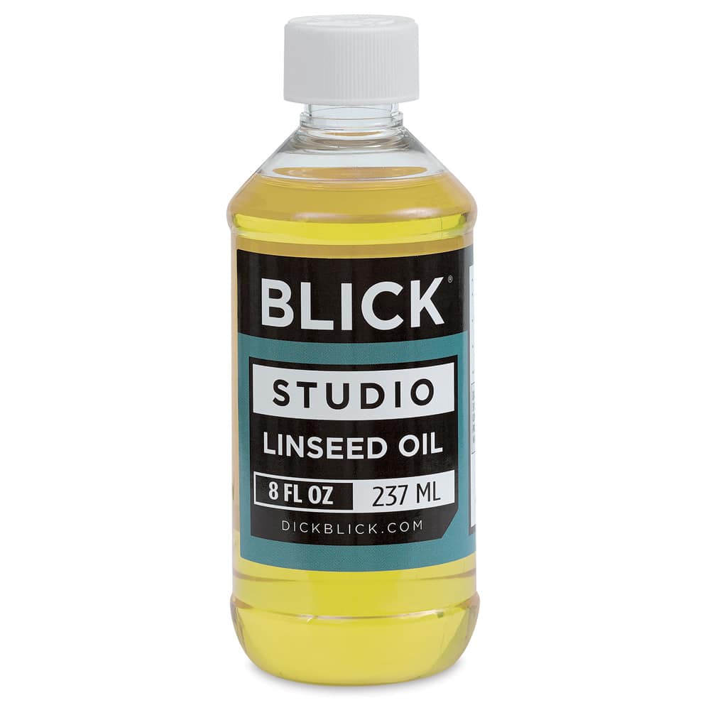 Open in modal - Blick Studio Linseed Oil - 8 oz. bottle shown