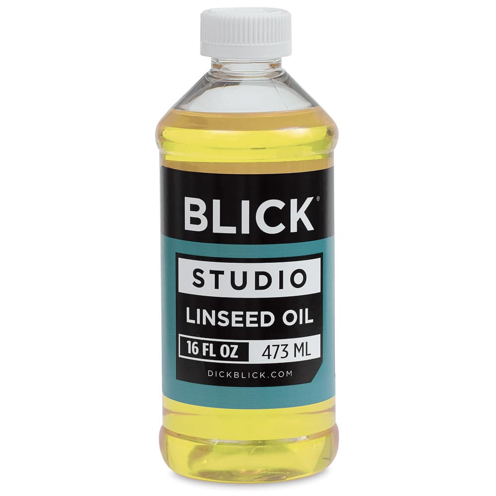 Open in modal - Blick Studio Linseed Oil - 16 oz. bottle shown