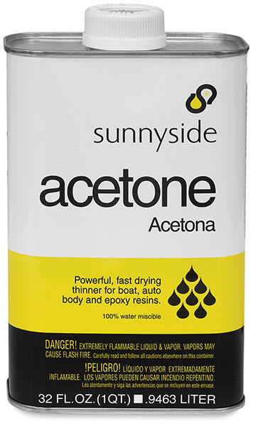 Open in modal - Sunnyside Acetone - Front view of can of acetone
