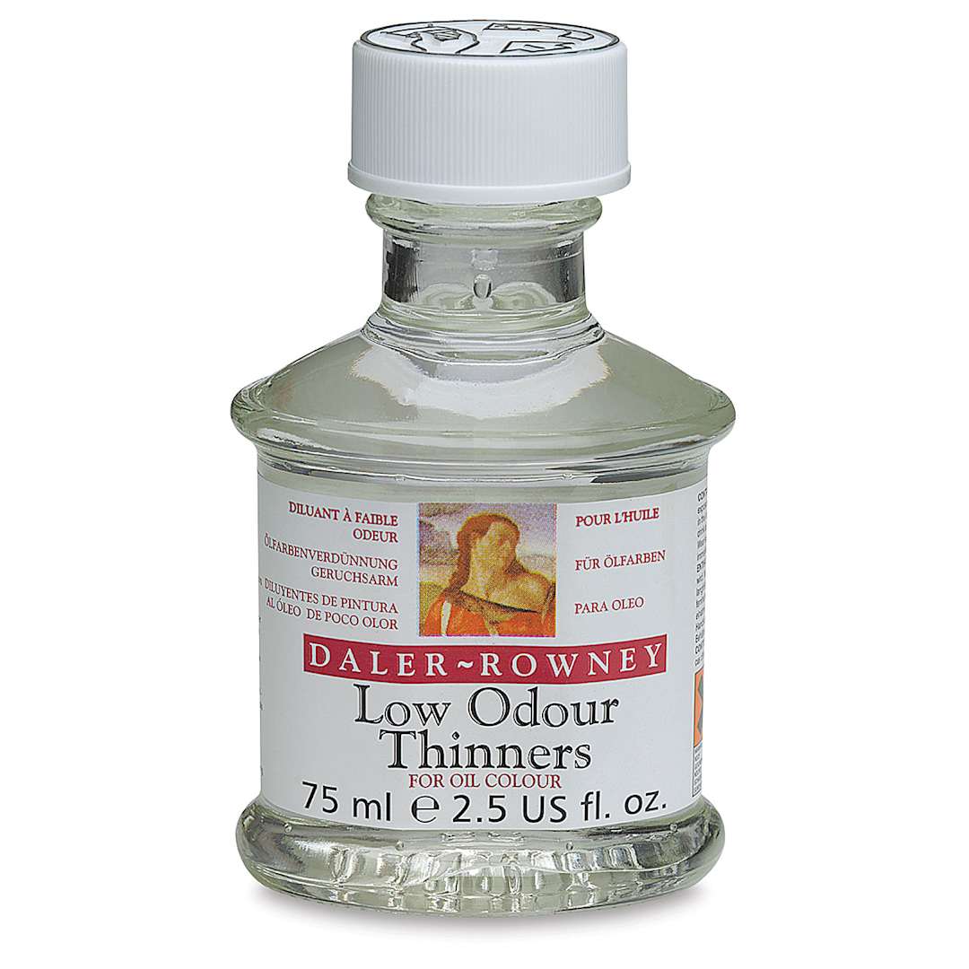 Open in modal - Daler-Rowney Low Odor Thinner - Front view of 75 ml bottle