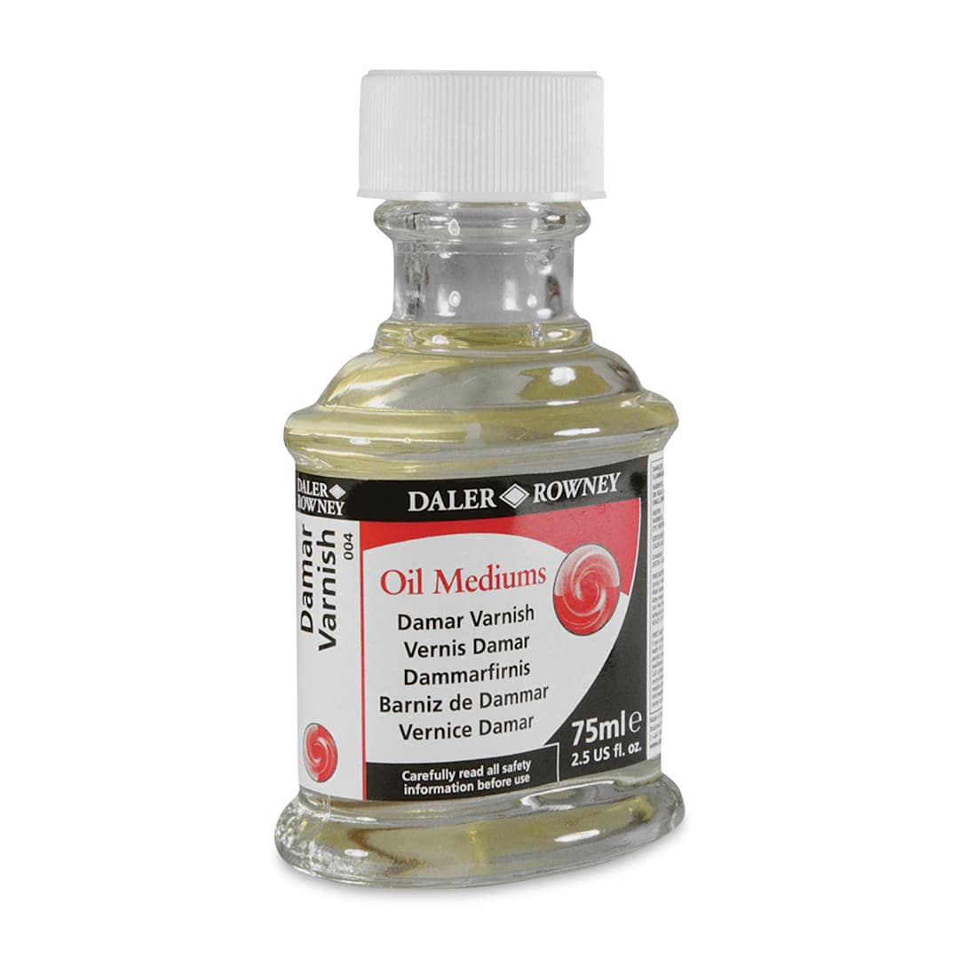 Open in modal - Daler-Rowney Damar Varnish - Front of 75 ml bottle