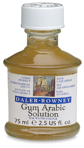 Open in modal - Daler-Rowney Gum Arabic - Front of 2.5 oz bottle of Gum Arabic Solution
