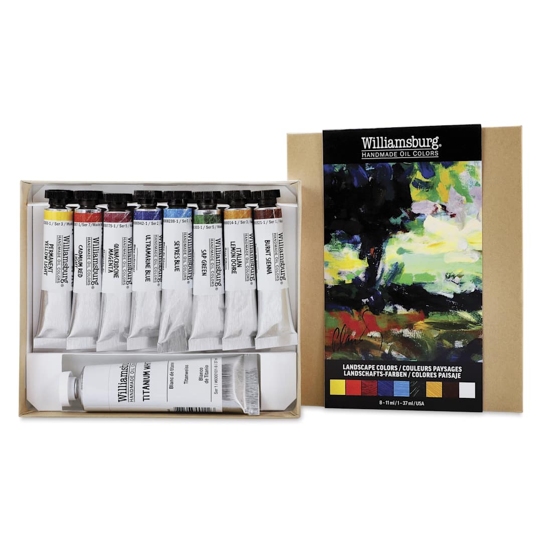 Open in modal - Williamsburg Oils - Set of 9, Landscape Colors, 11 ml