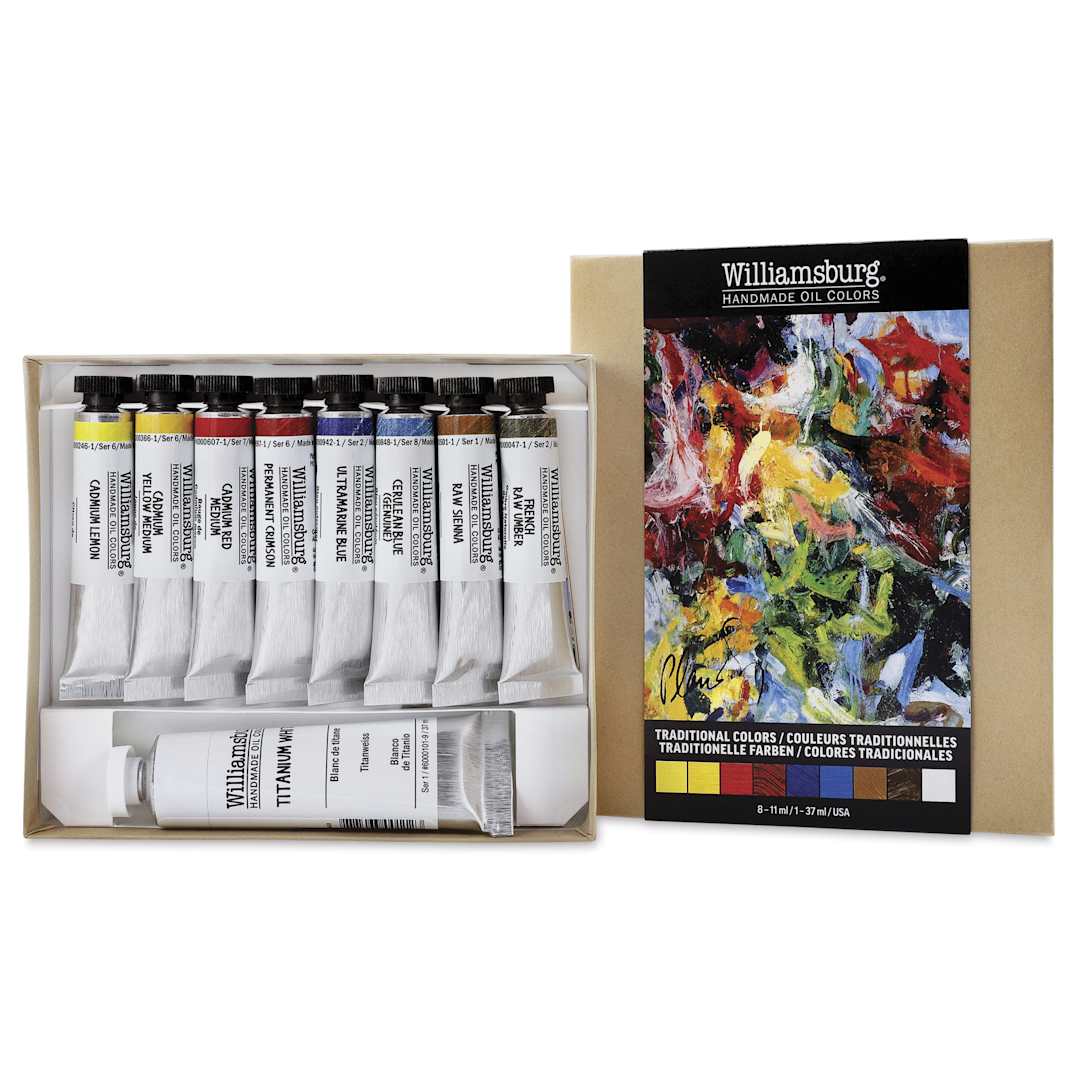 Open in modal - Williamsburg Oils - Set of 9, Traditional Colors, 11 ml