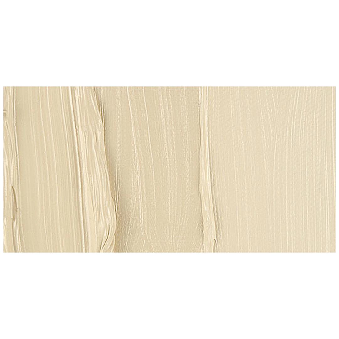 Open in modal - Williamsburg Handmade Oil Paint - Unbleached Titanium, 150 ml tube and swatch