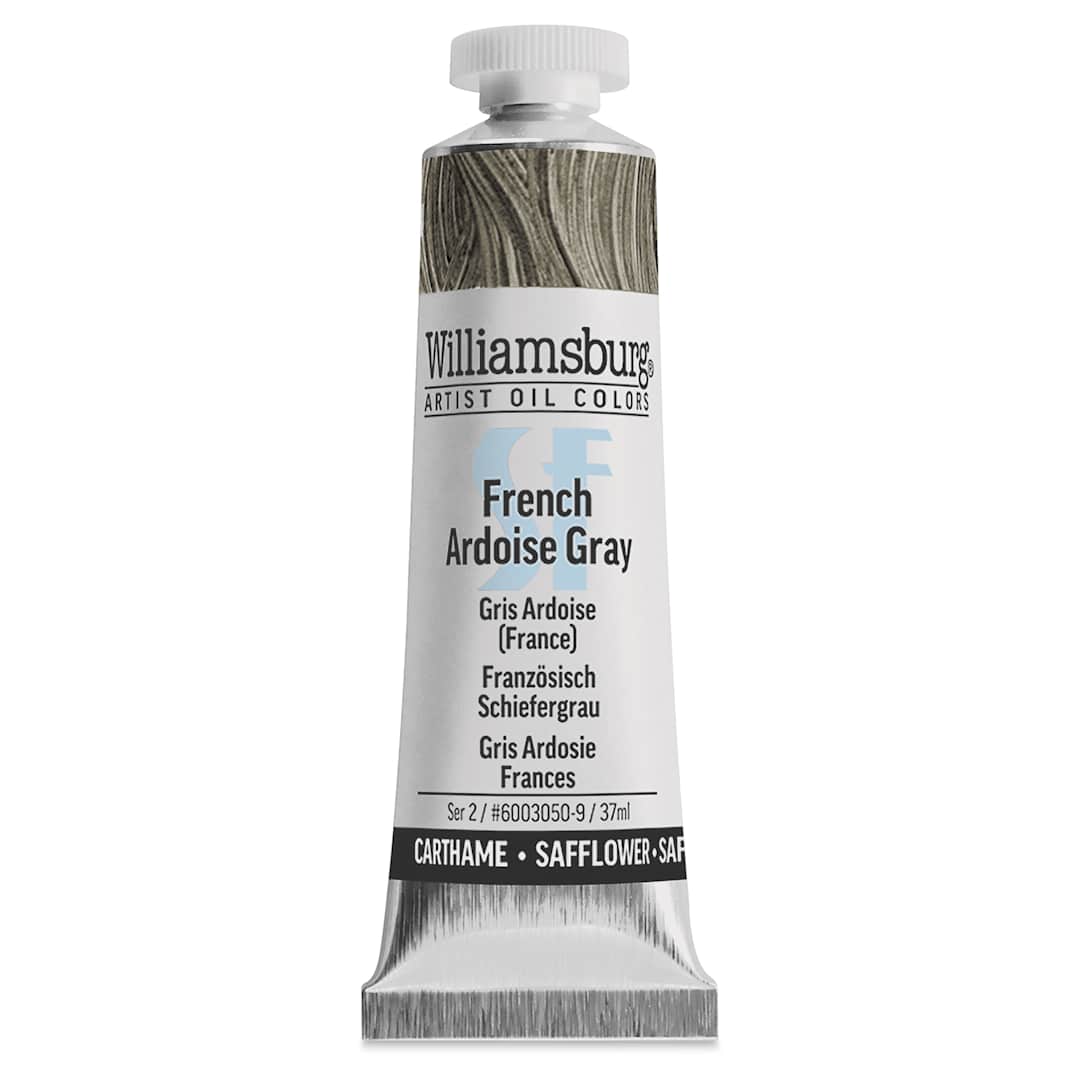 Open in modal - Williamsburg Handmade Safflower Oil Color - French Ardoise Grey, 37 ml tube