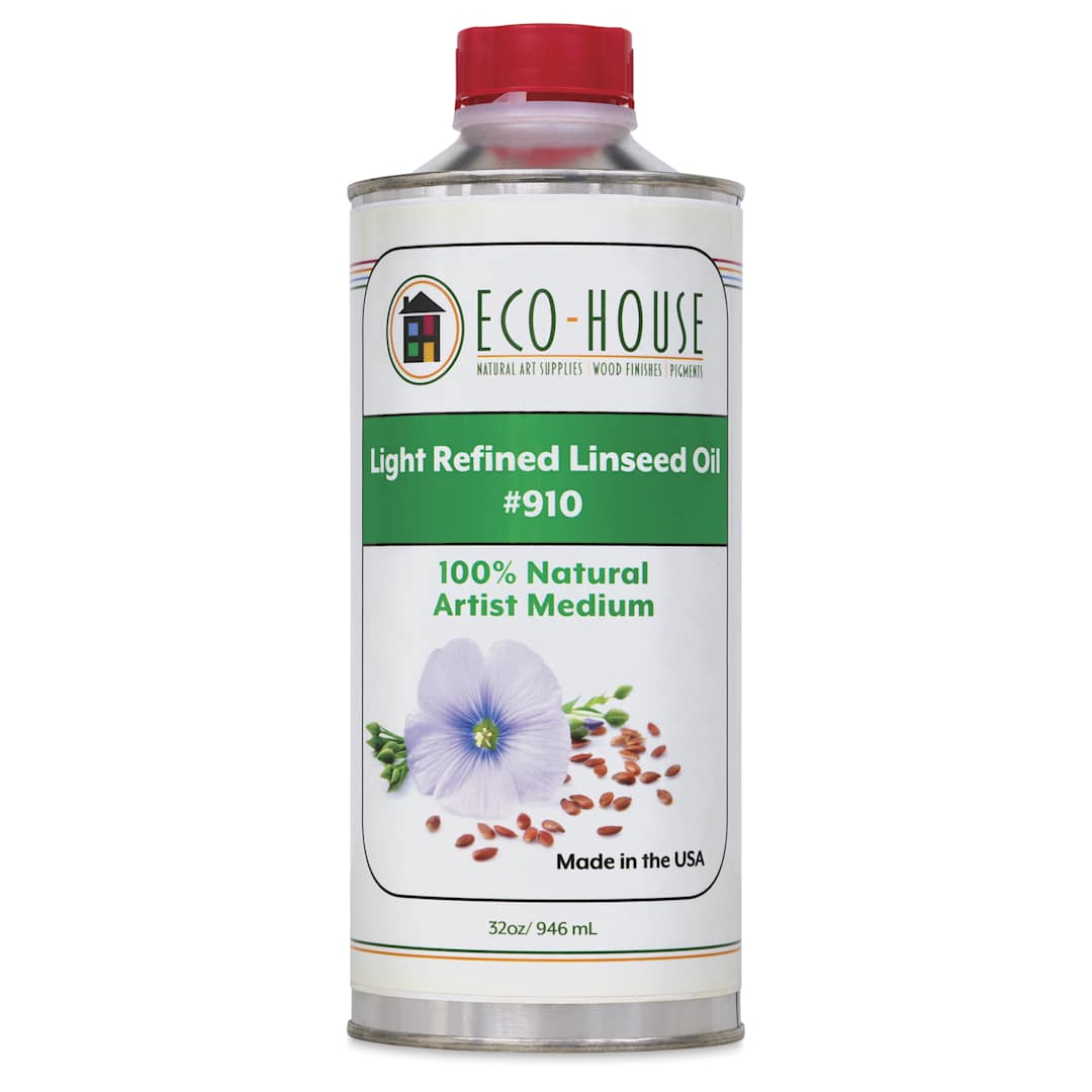 Open in modal - Eco-House Light Refined Linseed Oil - 32 oz can