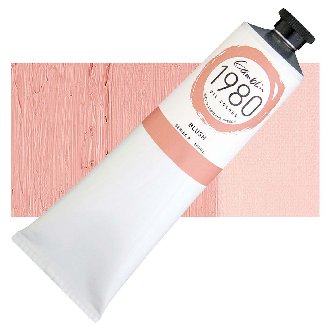 Open in modal - Gamblin 1980 Oil Paint - Blush, 150 ml tube and swatch