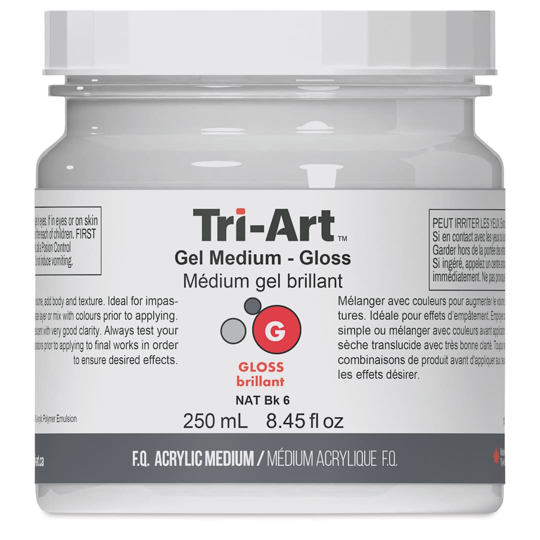 Open in modal - Tri-Art Acrylic Gel Medium - Gloss, 250 ml jar