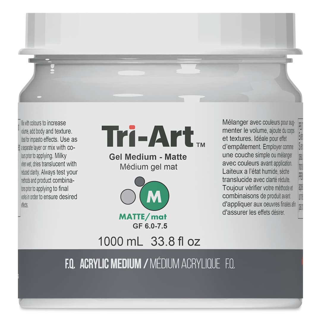 Open in modal - Tri-Art Acrylic Gel Medium - Matte, 1 L
