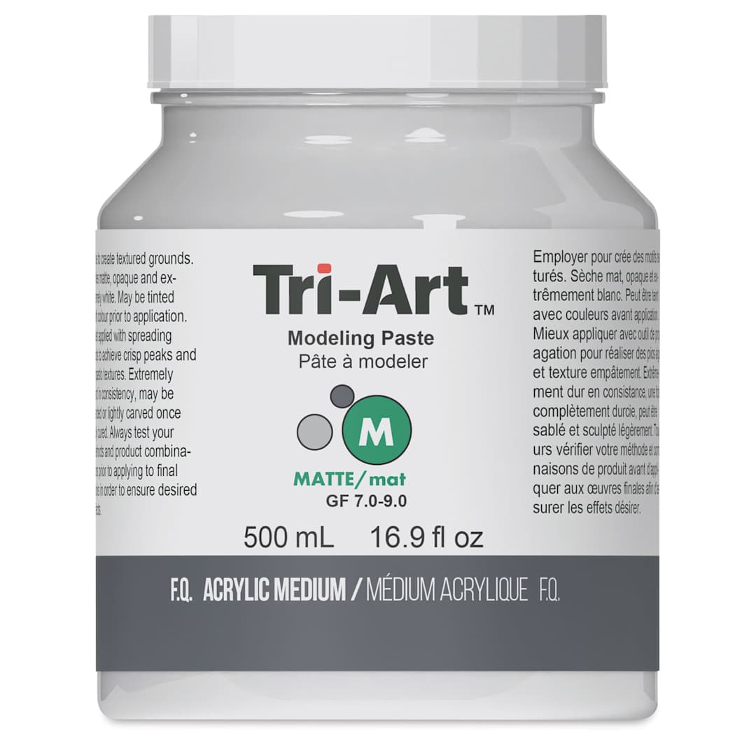 Open in modal - Tri-Art Modeling Paste - Front of 500 ml Jar
