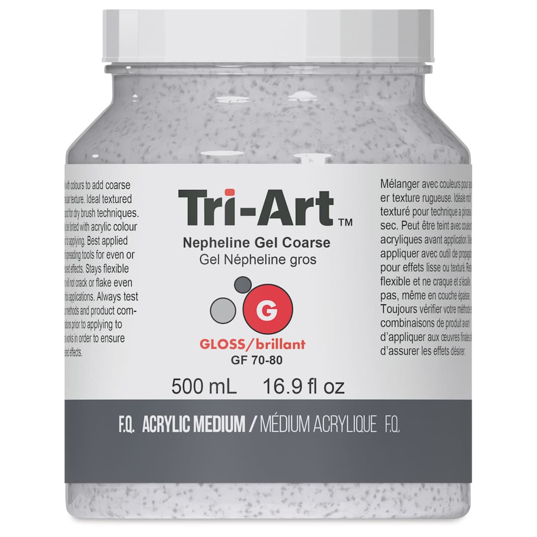Open in modal - Tri-Art Nepheline Gel Medium - Coarse, 500 ml