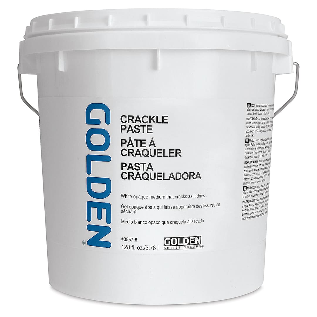 Open in modal - Golden Crackle Paste - 128 oz jar