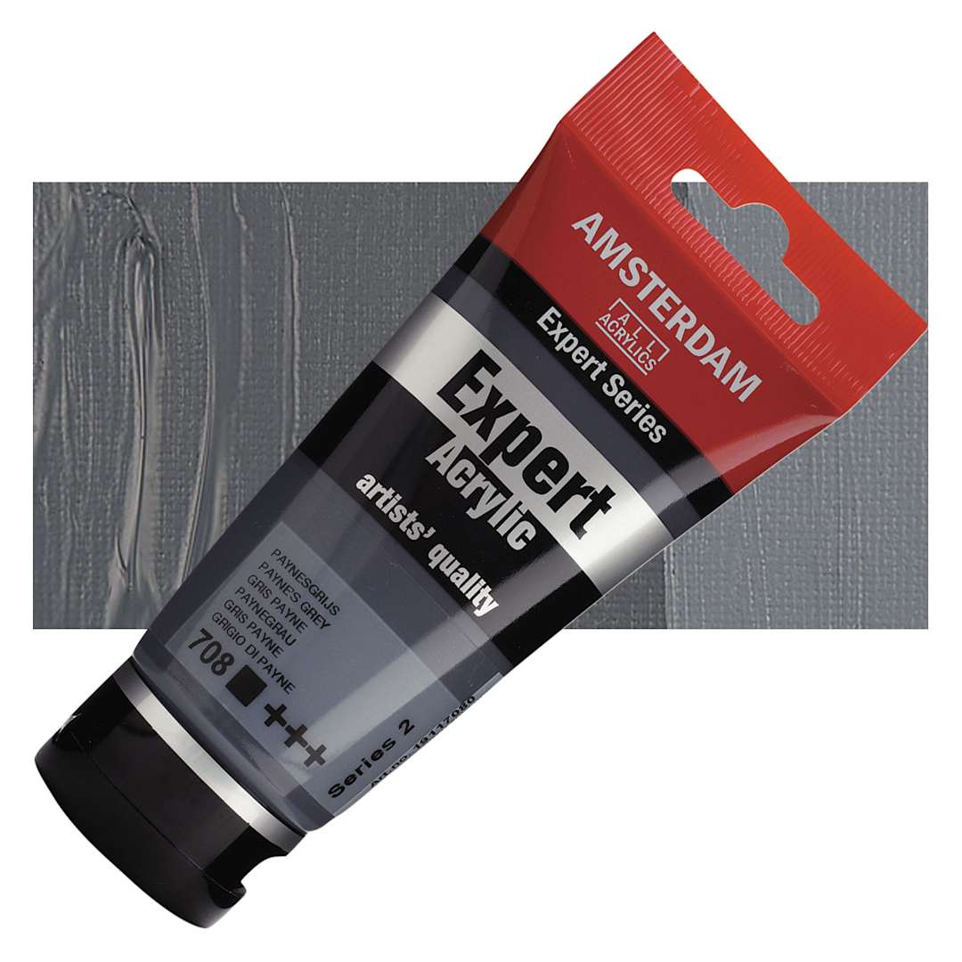 Open in modal - Amsterdam Expert Series Acrylic - Payne's Gray, 75 ml and swatch