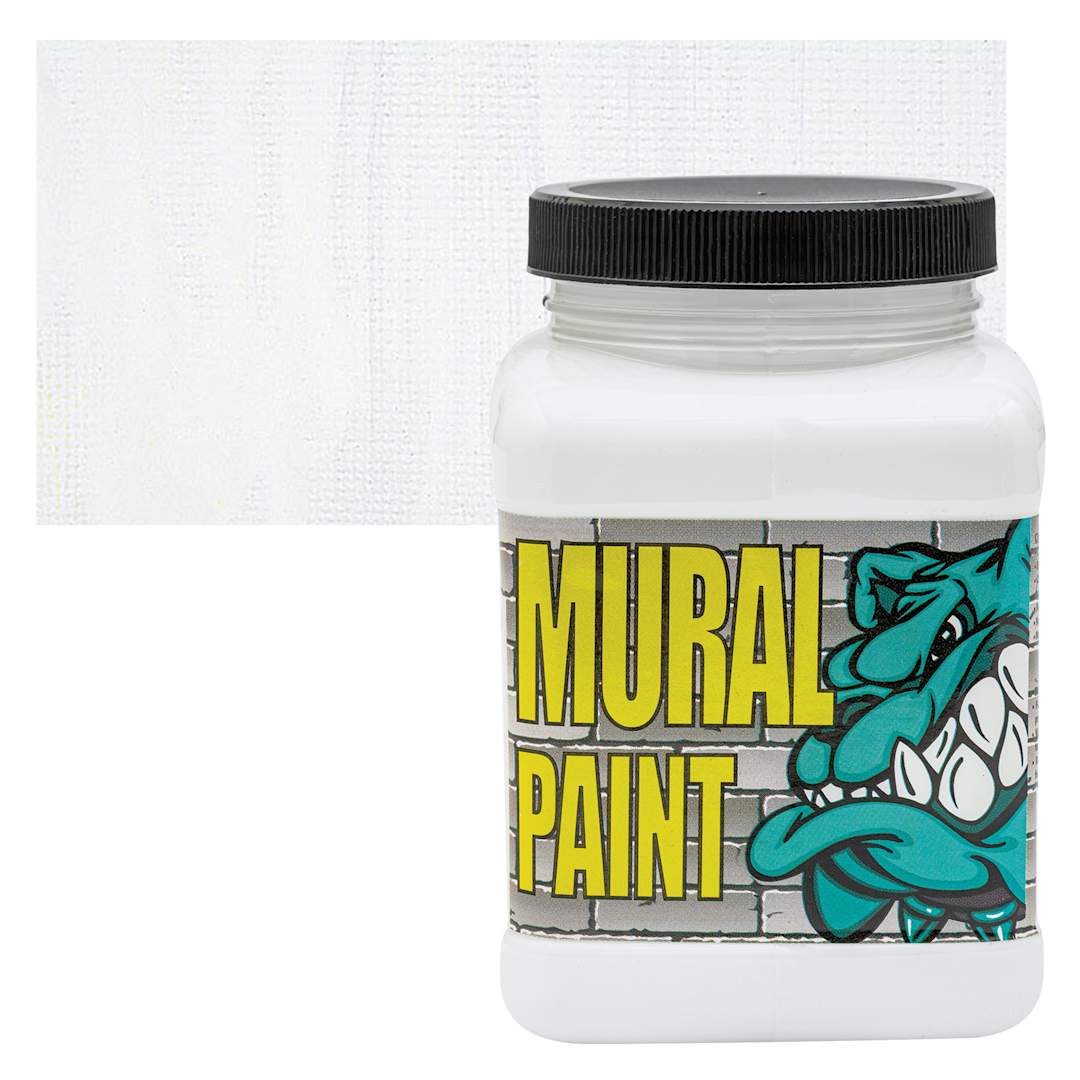 Open in modal - Chroma Acrylic Mural Paint - Polar, 16 oz jar and swatch