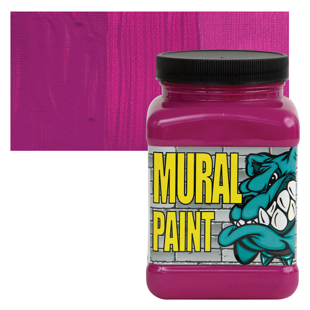 Open in modal - Chroma Acrylic Mural Paint - Pucker, 16 oz jar and swatch