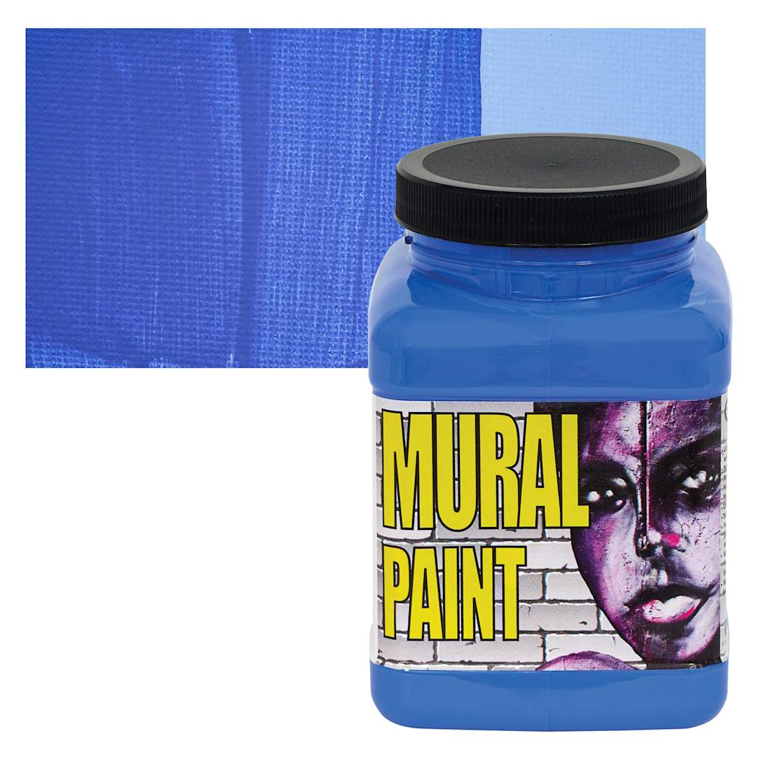 Open in modal - Chroma Acrylic Mural Paint - Neptune, 16 oz Jar and swatch