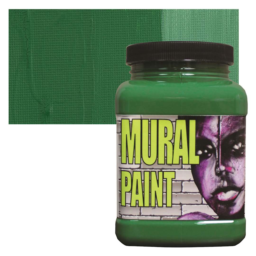 Open in modal - Chroma Acrylic Mural Paint - Camo, 16 oz, Jar and swatch