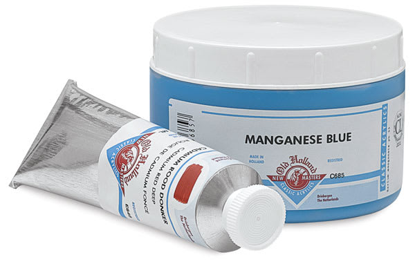 Open in modal - Old Holland New Masters Classic Acrylics - Tube and Jar of paint shown
