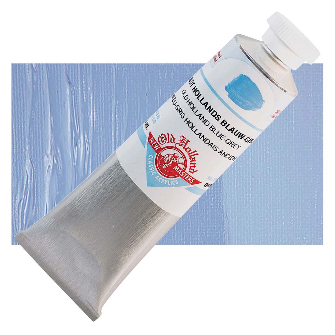 Open in modal - Old Holland New Masters Classic Acrylic Paint - Old Holland Blue Gray and swatch