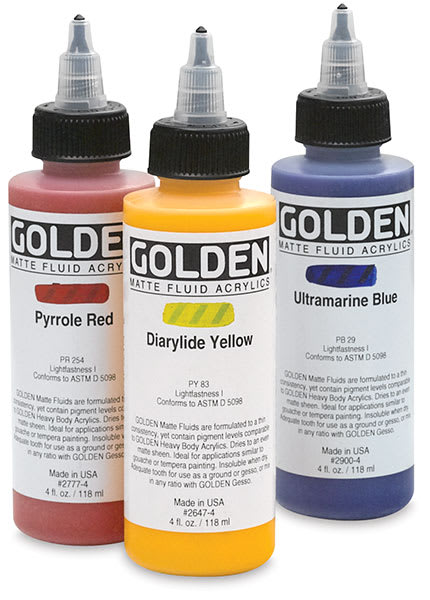 Open in modal - Golden Matte Fluid Acrylics