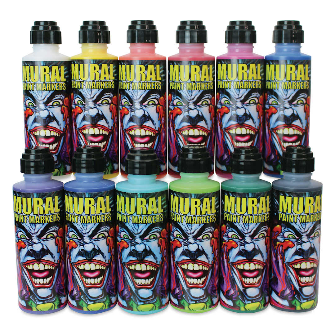 Open in modal - Chroma Mural Paint Markers - Assorted Colors, Set of 12