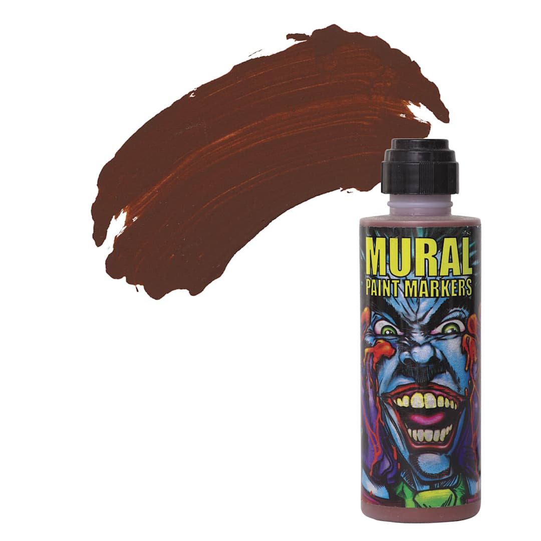 Open in modal - Chroma Mural Paint Marker - Dirt, 4 oz Bottle and swatch
